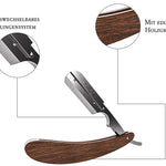 Rasiermesser mit Holzgriff und Wechselklingensystem - Shabo Cosmetics GmbH