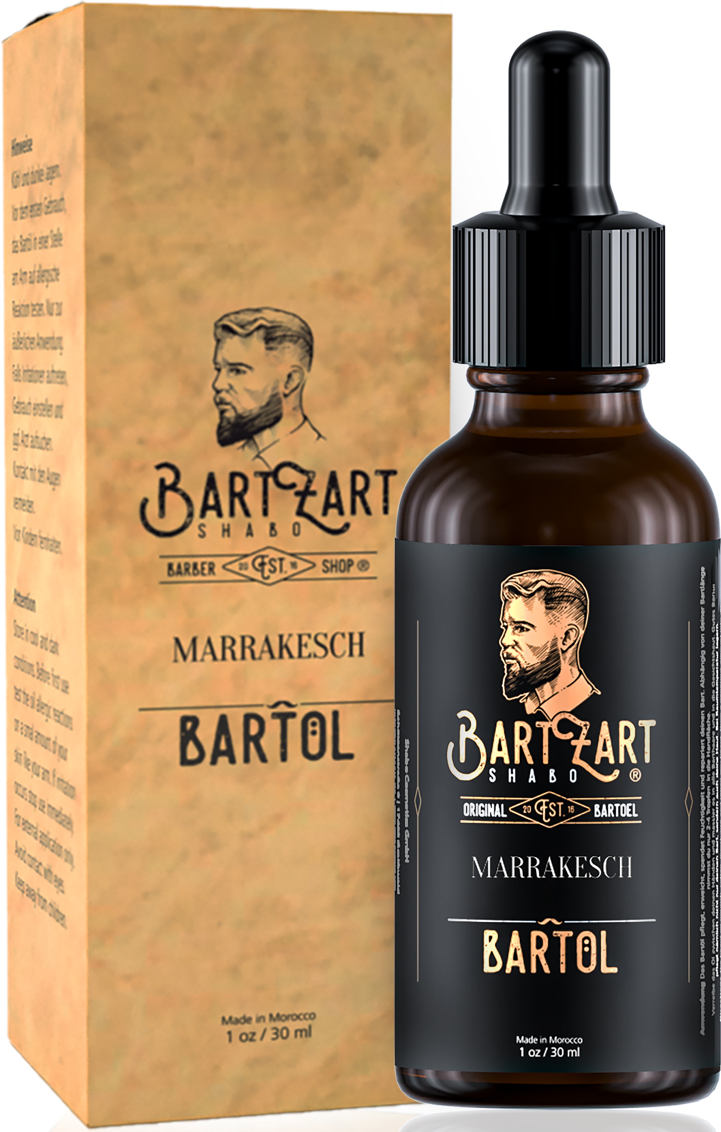 Bartöl Marrakesch 30ml mit Arganöl und Zedernholz - Shabo Cosmetics GmbH